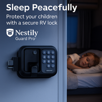 NESTILY Guard Pro™ RV Door Lock Keyless Entry Waterproof, 2 Fobs, 1 Control 2 Doors